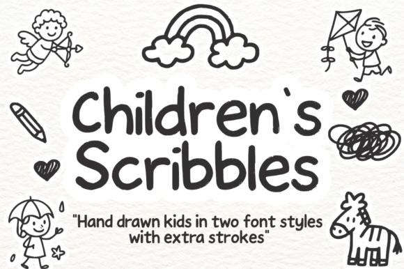 Childrenβs Scribbles Font for Playful Editorial Design
