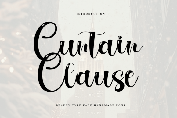 Curtain Clause: The Bold Script Font for Marketers