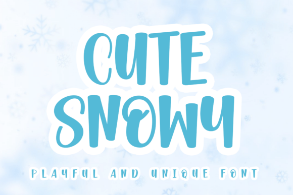 Cute Snowy Font for Elegant Brand Identity