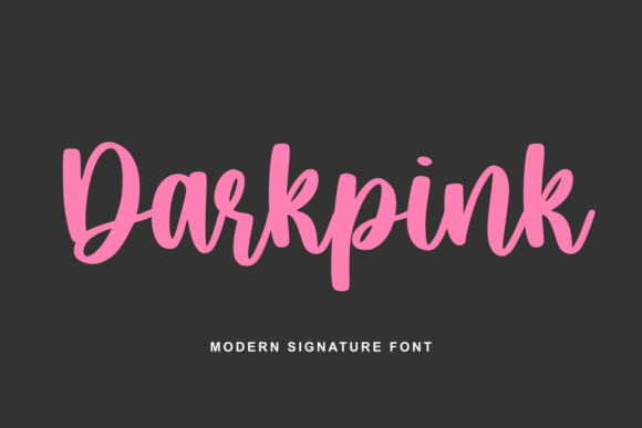 Darkpink: A Modern Calligraphy Font for Social Campaigns