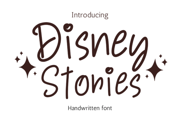 Disney Stories: A Playful Handwritten Font for Crafters