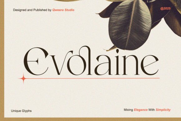Evolaine Serif Font for Elegant Craft Designs