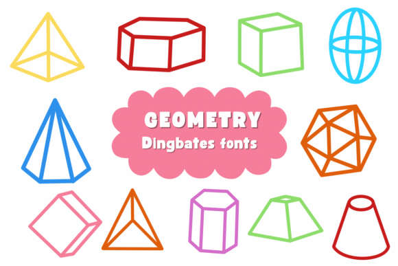 Geometry Font for Creative Craft Projects