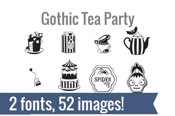 Gothic Tea Party Dingbats Typeface for Editors