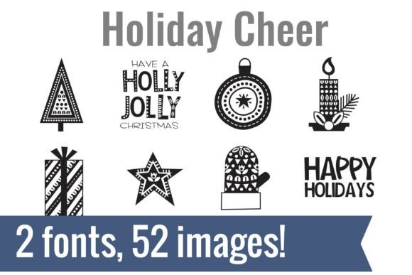 Holiday Cheer Dingbats Typeface for Festive Branding