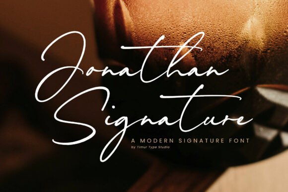 Jonathan Signature Font for Editorial Design