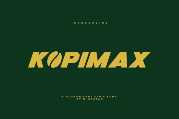 Kopimax: The Bold Sans Serif Font for Makers