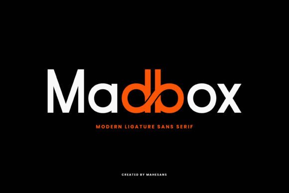 Madbox Typeface for Modern Business Branding