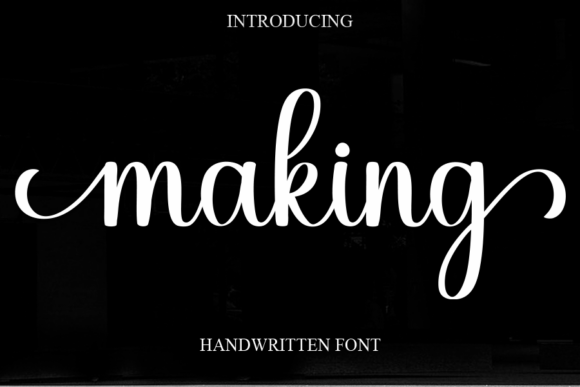 Making: A Sweet Script Handwritten Font for Editorial Design