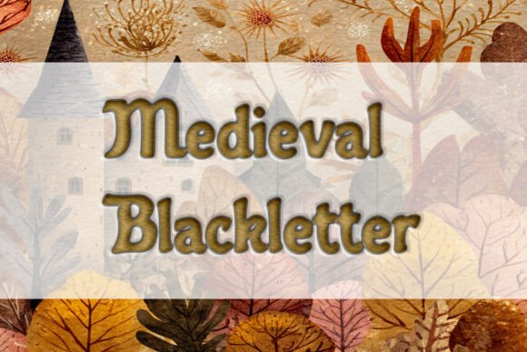 Medieval Blackletter Typeface for Web Design