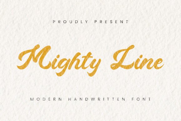 Mighty Line: A Dynamic Script Handwritten Typeface