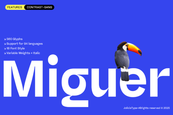 Miguer Typeface for Modern Handmade Brands