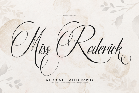 Miss Roderick: A Romantic Script Font for Makers