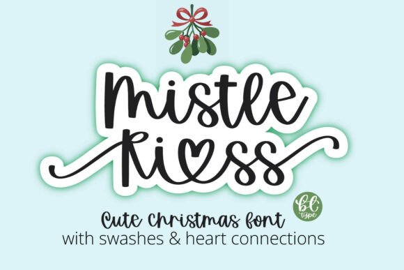 Mistle Kiss: A Festive Script Font for Branding
