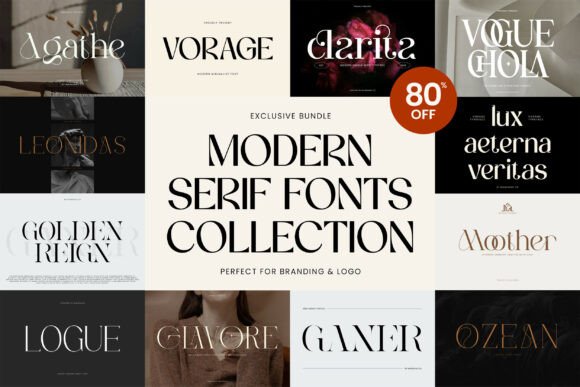 Modern Serif Bundle: Elevate Your Brand Typeface