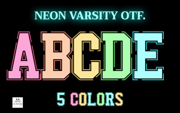Neon Varsity: A Bold Display Typeface for Modern Editors