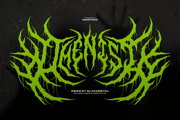 Omenist Font Review for Dark Aesthetic Branding