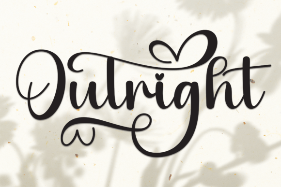 Outright: A Stylish Handwritten Script Font for Editors