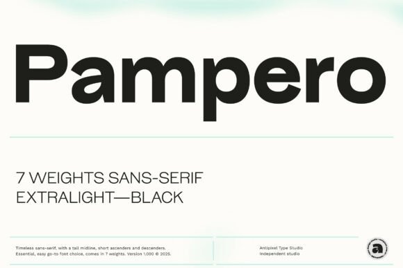 Pampero Typeface: Elevate Your Brand Identity