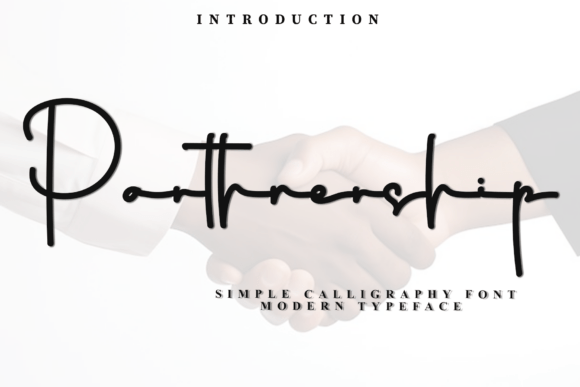 Parthnership Font for Festive Web Design