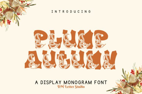 Plump Autumn Typeface for Digital Design