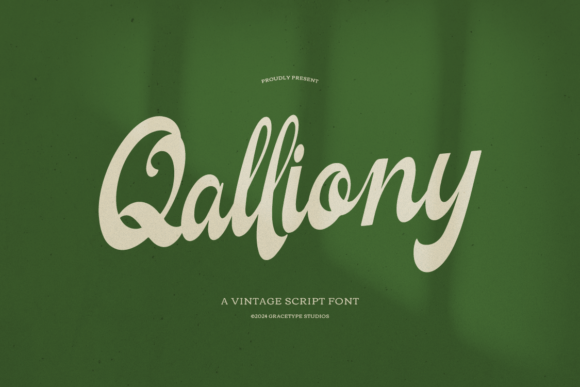 Qalliony: A Timeless Script Typeface for Editorial Design