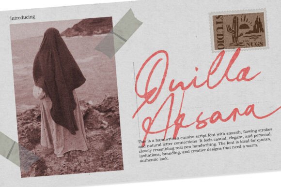 Quilla Aksara: A Handwritten Font for Authentic Branding
