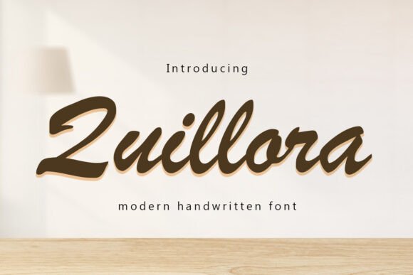 Quillora: A Semi-Brush Script Font for Makers