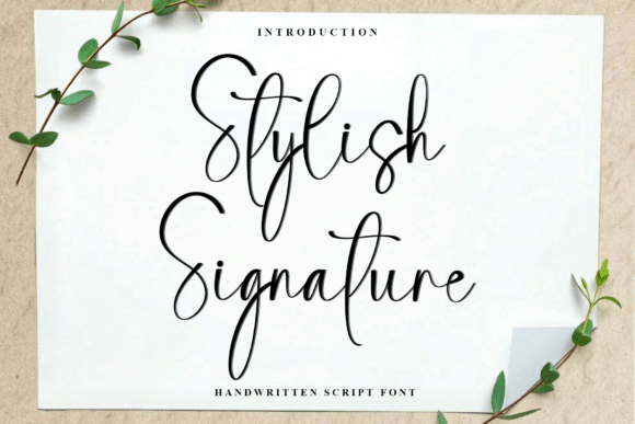 Stylish Signature Font for Crafters