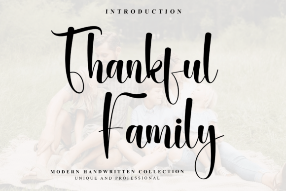 Thankful Family Typeface for Small Business Branding