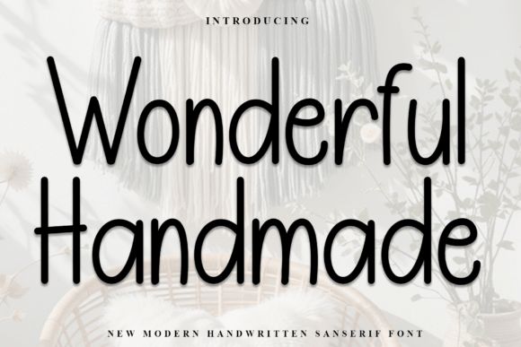 Wonderful Handmade Font for Campaign Design